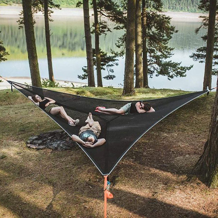 Cheap Goat Tents New Outdoor Ultralight Parachute Net Hammock With Mosquito Net Travel  Camping Portable Garden Hnaging Swing 2021 Tents 